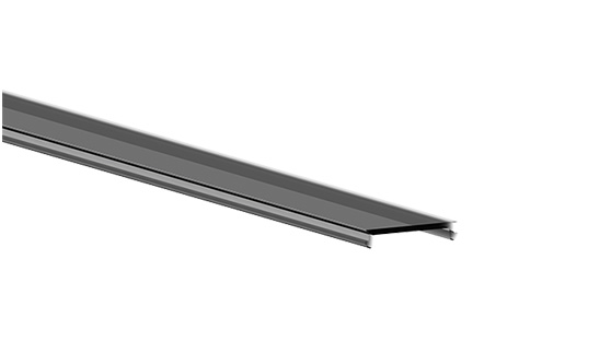 Blindabdeckung für Stromschiene Magneto 02 fumé
L=300cm B=26.2mm / Aus Kunststoff PC