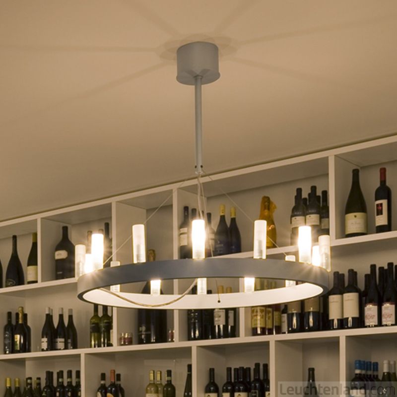 Hängeleuchte Chandelier D=50 Metall schwarz
230V/8x40W E14 /D=50xH=100