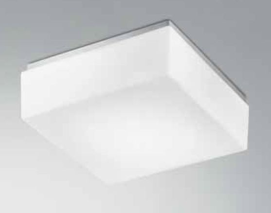 Wand-Deckenleuchte Cubi 28 LED 15W 3000°K Weiss
EVG L=28x28 H=10 / IP20