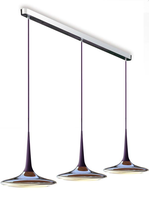 Pendelleuchte Falling Leaf Trio alu pol/schwarz
LED 3x23W à 1037lm 2700°K
