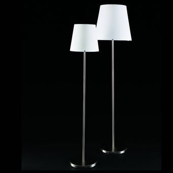 Stehleuchte 3247 nickel/Glas weiss
240V/E27 4x60W+1x70W D=47cm H=180cm 
mit Doppeldimmer