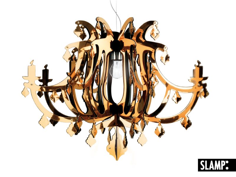 Pendelleuchte GINETTA Gold
230V 1xE27 max.12W LED E27 D=78 x H=58 cm