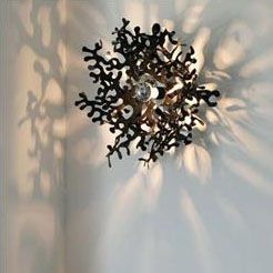 Decken- Wandleuchte  LEAVES 21 weiss
230V/Decor Silber E27 1x 100W 1180lm H= 25cm D= 55cm