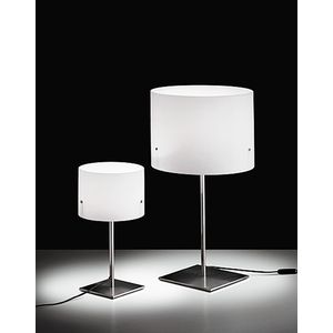 Tischleuchte Donna minor Nickel-Weiss
240V/E14 max.1x60W 
Glas D=20 H=320