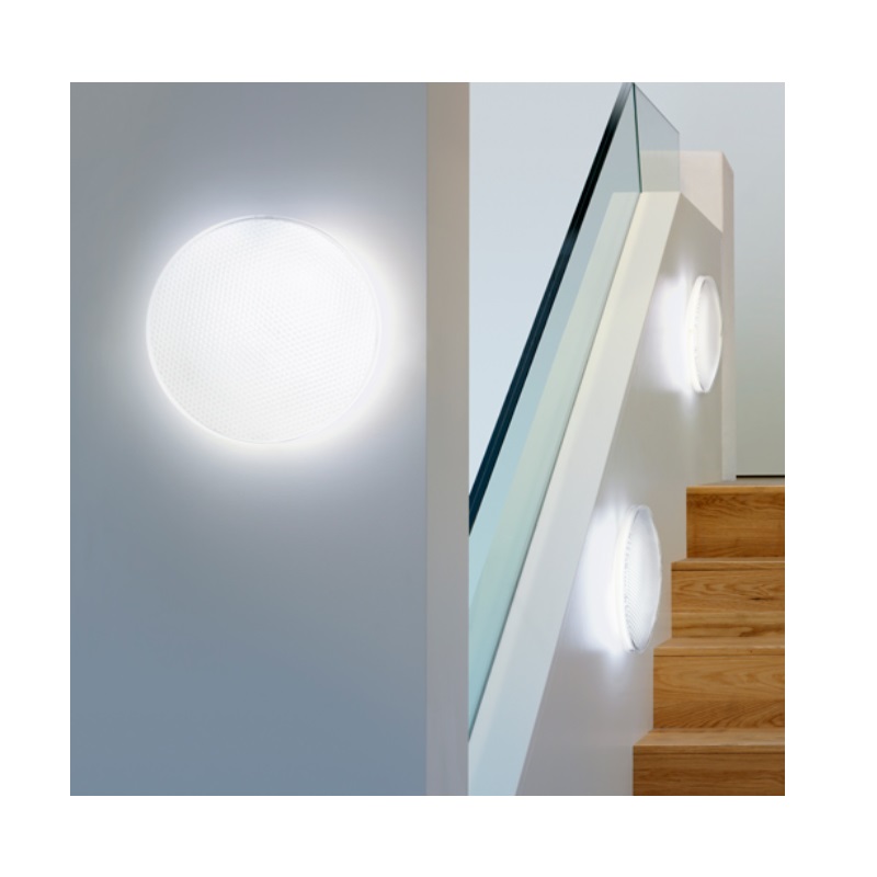 Decken-Wandleuchte O-LITE-01 Acrylglas
240V 1xFC22W/830 IP54 D=303mm