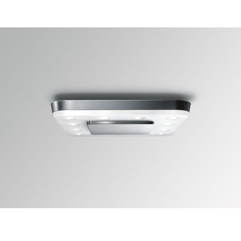Decken-Anbauleuchte Square LED 18W alu grau
230V/18W LED/3400K