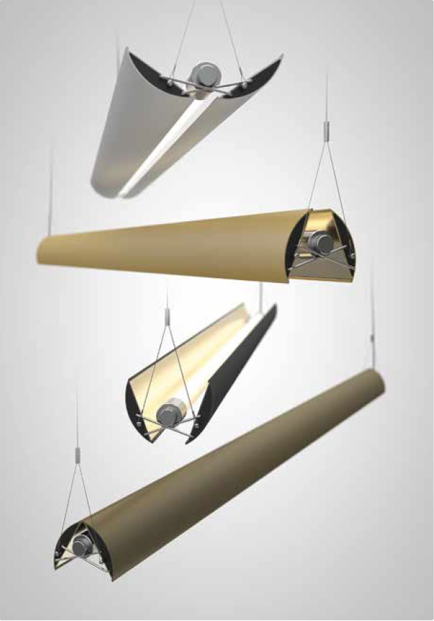 Hängeleuchte UPDOWN-32 LED 42W schwarz-gold
230V 2700K 2554-4218lm L=1560 H=85 DALI/ IP20 - Image 5