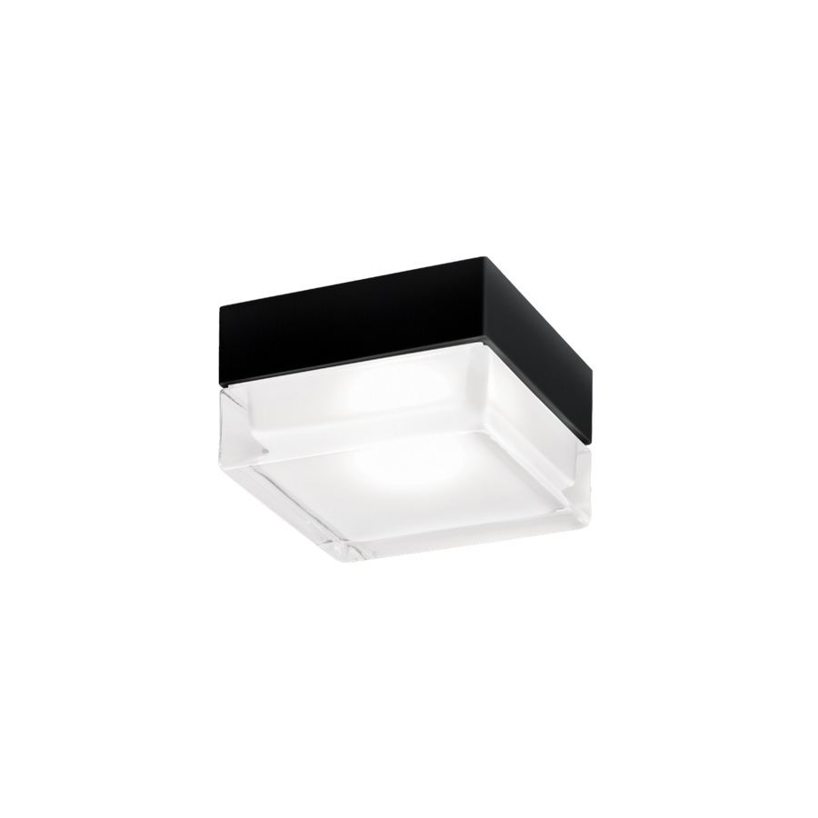 Anbauleuchte Blas 2.0 / 9.6W Glas-  schwarz
230V 3000K 950Lm CRI80 L=130x130  H=79 IP65
